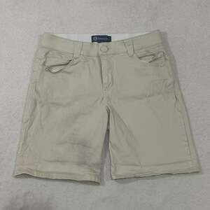 Democracy Ab-Solution Khaki Bermuda Shorts Women's Size 8